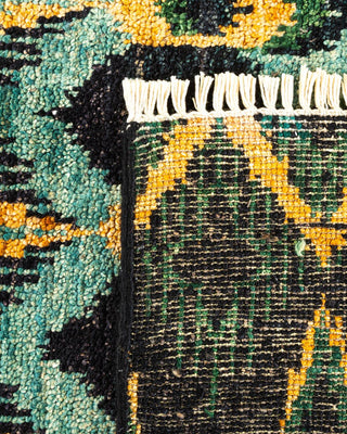 Contemporary Modern Black Wool Area Rug 5' 10" x 8' 10" - Solo Rugs