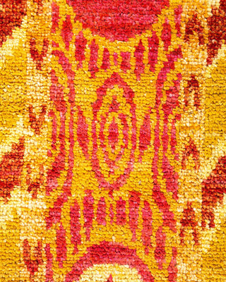 Contemporary Modern Orange Wool Area Rug 6' 1" x 9' 3" - Solo Rugs