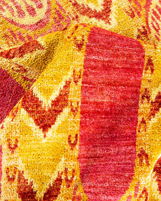 Contemporary Modern Orange Wool Area Rug 6' 1" x 9' 3" - Solo Rugs