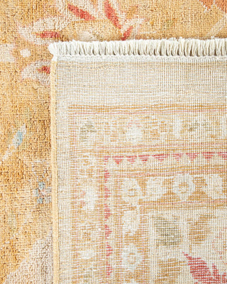 Traditional Mogul Orange Wool Area Rug 9' 0" x 12' 1" - Solo Rugs