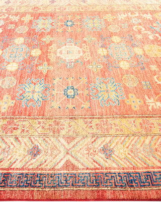 Traditional Khotan Orange Wool Runner 6' 7" x 11' 0" - Solo Rugs