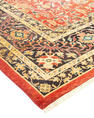 Eclectic, One-of-a-Kind Hand-Knotted Area Rug - Orange, 7' 10" x 10' 2" - Solo Rugs