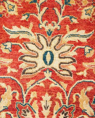 Eclectic, One-of-a-Kind Hand-Knotted Area Rug - Orange, 7' 10" x 10' 2" - Solo Rugs