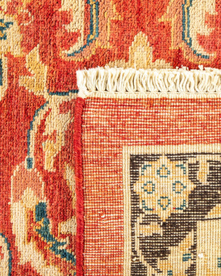 Eclectic, One-of-a-Kind Hand-Knotted Area Rug - Orange, 7' 10" x 10' 2" - Solo Rugs