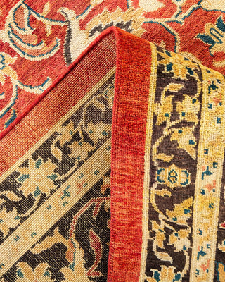 Eclectic, One-of-a-Kind Hand-Knotted Area Rug - Orange, 7' 10" x 10' 2" - Solo Rugs