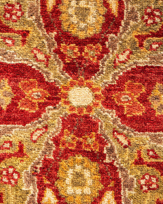 Traditional Mogul Red Wool Area Rug 5' 3" x 7' 10" - Solo Rugs