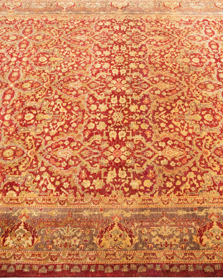 Traditional Mogul Red Wool Area Rug 5' 3" x 7' 10" - Solo Rugs