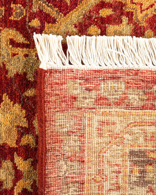 Traditional Mogul Red Wool Area Rug 5' 3" x 7' 10" - Solo Rugs