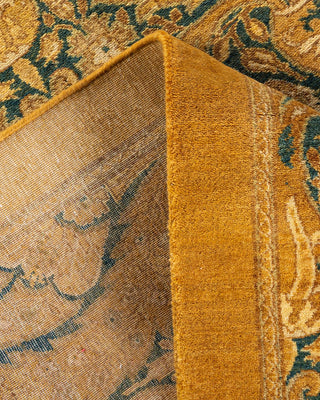 Traditional Mogul Yellow Wool Area Rug 5' 1" x 8' 0" - Solo Rugs
