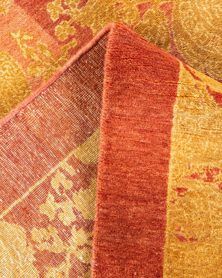 Traditional Mogul Pink Wool Area Rug 4' 2" x 6' 1" - Solo Rugs