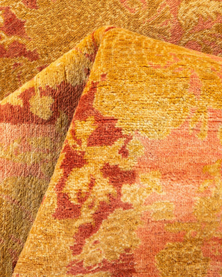 Traditional Mogul Pink Wool Area Rug 4' 2" x 6' 1" - Solo Rugs