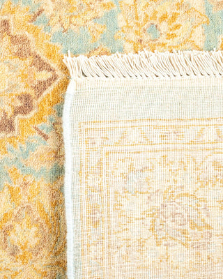 Traditional Mogul Light Blue Wool Area Rug 4' 3" x 6' 3" - Solo Rugs