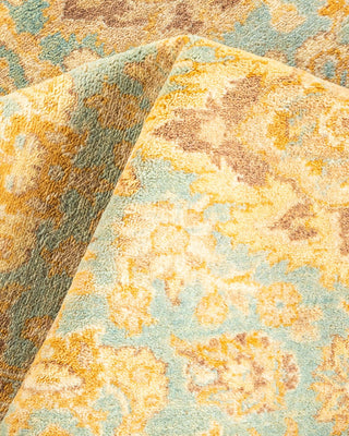 Traditional Mogul Light Blue Wool Area Rug 4' 3" x 6' 3" - Solo Rugs