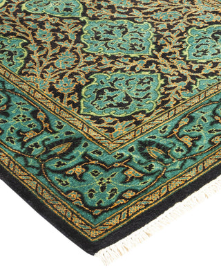 Traditional Mogul Black Wool Runner 2' 6" x 7' 9" - Solo Rugs