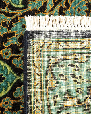 Traditional Mogul Black Wool Runner 2' 6" x 7' 9" - Solo Rugs