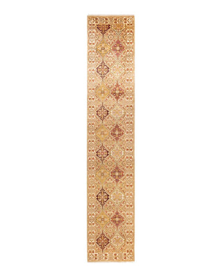 Traditional Mogul Ivory Wool Runner 2' 5" x 13' 6" - Solo Rugs