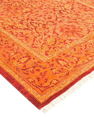 Traditional Mogul Orange Wool Runner 2' 6" x 15' 10" - Solo Rugs