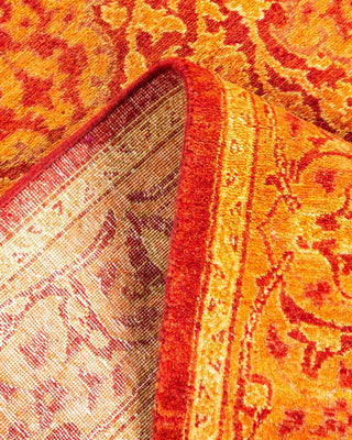 Traditional Mogul Orange Wool Runner 2' 6" x 15' 10" - Solo Rugs