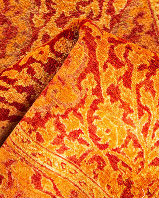 Traditional Mogul Orange Wool Runner 2' 6" x 15' 10" - Solo Rugs