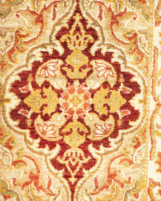 Traditional Mogul Ivory Wool Runner 2' 7" x 13' 3" - Solo Rugs