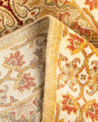 Traditional Mogul Ivory Wool Runner 2' 7" x 13' 3" - Solo Rugs