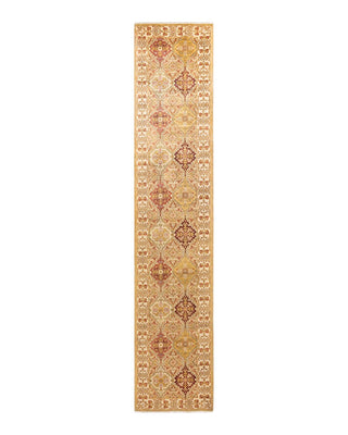 Traditional Mogul Ivory Wool Runner 2' 7" x 13' 3" - Solo Rugs