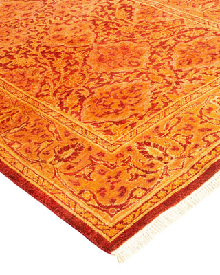 Traditional Mogul Orange Wool Runner 2' 6" x 10' 8" - Solo Rugs