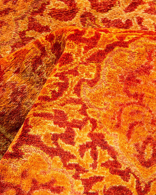 Traditional Mogul Orange Wool Runner 2' 6" x 10' 8" - Solo Rugs