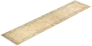 Traditional Mogul Ivory Wool Runner 2' 8" x 12' 3" - Solo Rugs