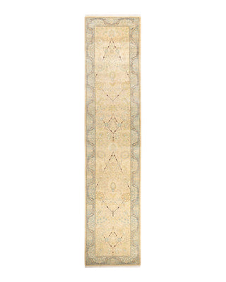 Traditional Mogul Ivory Wool Runner 2' 8" x 12' 3" - Solo Rugs