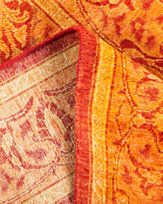 Traditional Mogul Orange Wool Runner 2' 7" x 9' 9" - Solo Rugs