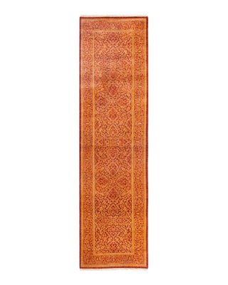 Traditional Mogul Orange Wool Runner 2' 7" x 9' 9" - Solo Rugs