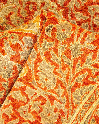 Traditional Mogul Orange Wool Runner 2' 7" x 9' 9" - Solo Rugs
