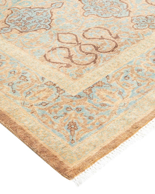 Traditional Mogul Brown Wool Area Rug 3' 0" x 9' 1" - Solo Rugs