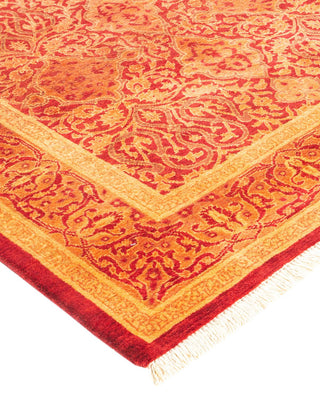 Traditional Mogul Orange Wool Runner 3' 0" x 9' 1" - Solo Rugs