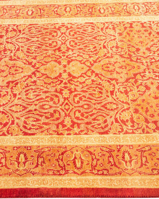 Traditional Mogul Orange Wool Runner 3' 0" x 9' 1" - Solo Rugs