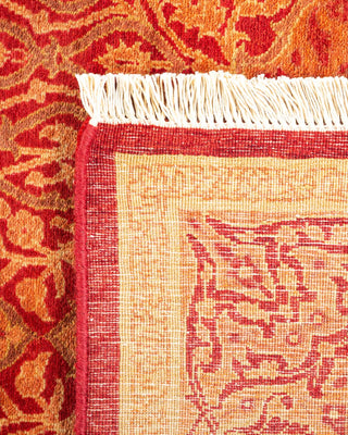 Traditional Mogul Orange Wool Runner 3' 0" x 9' 1" - Solo Rugs