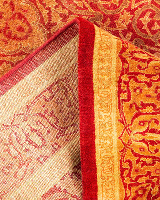 Traditional Mogul Orange Wool Runner 3' 0" x 9' 1" - Solo Rugs