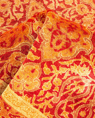 Traditional Mogul Orange Wool Runner 3' 0" x 9' 1" - Solo Rugs