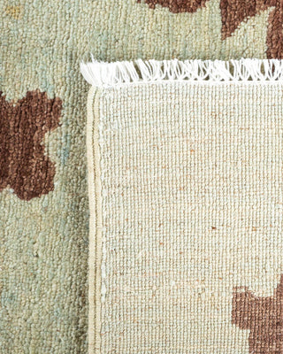 Contemporary Eclectic Ivory Wool Area Rug 7' 9" x 9' 10" - Solo Rugs