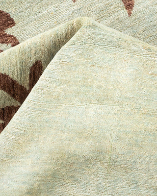 Contemporary Eclectic Ivory Wool Area Rug 7' 9" x 9' 10" - Solo Rugs