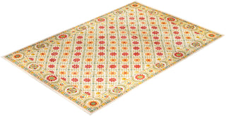 Suzani, One-of-a-Kind Handmade Area Rug - Ivory, 17' 10" x 11' 10" - Solo Rugs