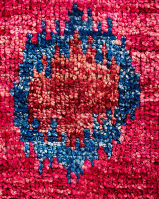 Contemporary Modern Red Wool Square Area Rug 11' 10" x 12' 1" - Solo Rugs