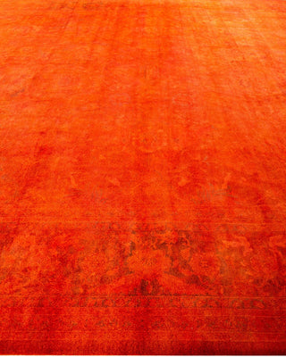 Fine Vibrance, One-of-a-Kind Handmade Area Rug - Orange, 15' 1" x 12' 2" - Solo Rugs