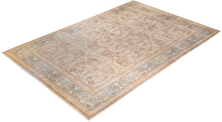 Traditional Mogul Ivory Wool Area Rug 10' 2" x 14' 1" - Solo Rugs