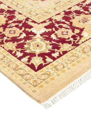 Traditional Mogul Yellow Wool Runner 8' 1" x 15' 3" - Solo Rugs