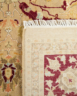Traditional Mogul Yellow Wool Runner 8' 1" x 15' 3" - Solo Rugs