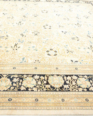 Traditional Mogul Ivory Wool Square Area Rug 8' 3" x 8' 9" - Solo Rugs