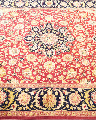 Traditional Mogul Red Wool Area Rug 5' 1" x 7' 7" - Solo Rugs