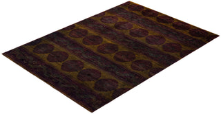 Contemporary Modern Purple Wool Area Rug 8' 10" x 12' 4" - Solo Rugs